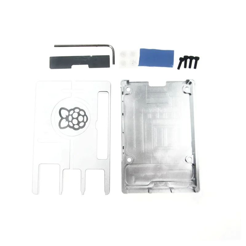 Raspberry Pi 3 Model B Ultra-thin Aluminum Alloy CNC Case Plastic Box Closed Cover Shell for Raspberry Pi 3B+/2
