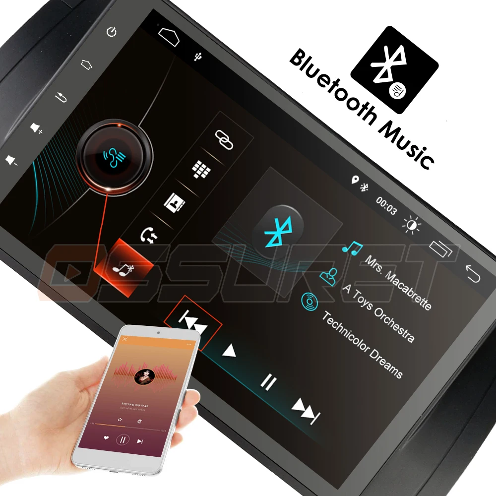 Clearance Ossuret 9 Inch 1024x600 IPS TouchScreen 1din Android 9.0 For BMW E39 E53 X5 Wifi 4G Bluetooth DVR RDS USB Sterring wheel control 12
