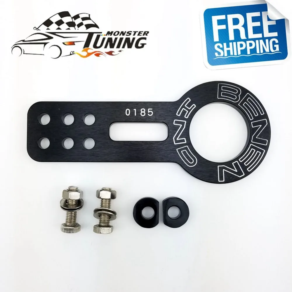 Free Shipping Anodized Universal Front Tow Hook Billet Aluminum Towing