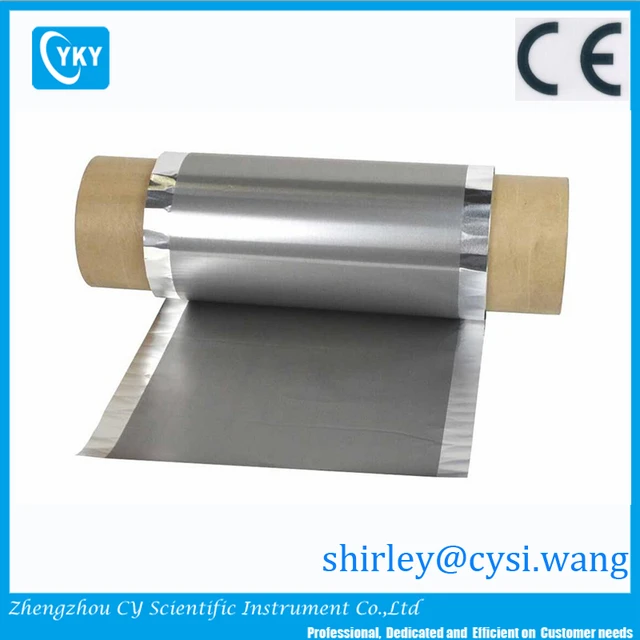 Conductive Carbon Coated Aluminum Foil for Battery Cathode Substrate (260mm  W x 20um Thick, 80m / Roll ) - EQ-CC-Al-18u-260