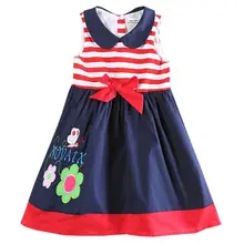 Girl Dress Children Clothing Princess Floral Dress For Girls Nova Summer Bow Baby Girl Dress 100% Cotton Girls Clothes H5746 girls sleeveless dresses nova children clothes summer cotton girl dress nova kids animal print baby girl frocks clothes kid wear