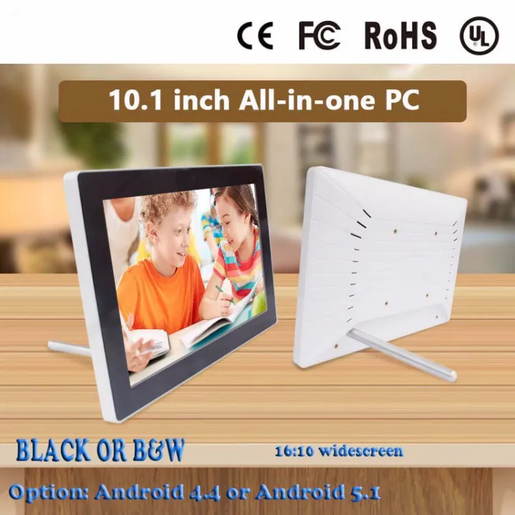 10.1 inch Cheap touch screen all in one barebone pc with android 4.4  wifi