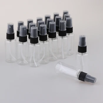 

20 Packs Clear 30ml Clear Plastic Spray Bottles Fine Mist Empty Travel Containers for Essential Oils and Liquids/Cosmetics