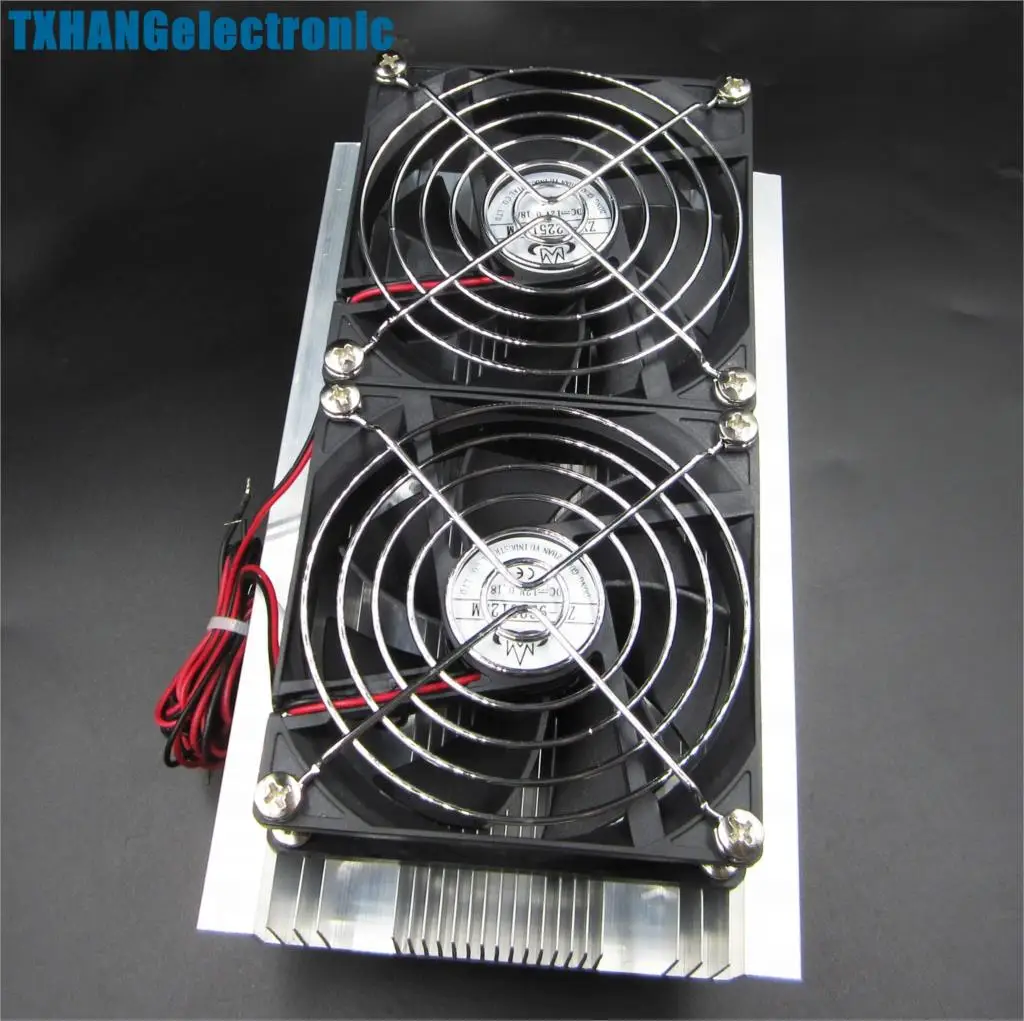 Thermoelectric Peltier Refrigeration Cooling System Kit Cooler Fan DIY Thermoelectric Peltier Refrigeration Cooling System Kit Cooler Fan DIY