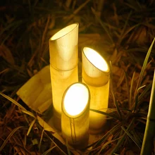 Outdoor LED imitation bamboo landscape lights garden park scenic grass lawn lighting, engineering custom lamps