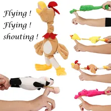 Забавные куклы-летающие животные, плюшевые игрушки, Кричащие Лягушки-сюрприз, петух, игрушка для детей, кричащие забавные игрушки для взрослых JA30b