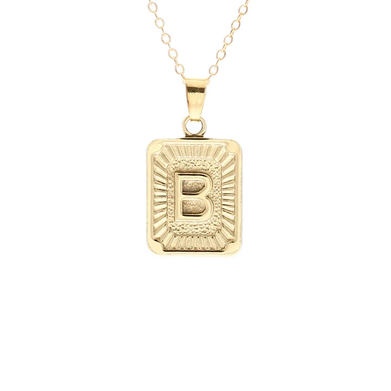 Модные ювелирные изделия бренд Английский алфавит кулон ожерелье для женщин подарок