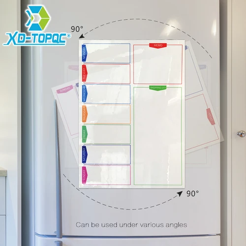 Weekly Plan Whiteboard A3 Message Board 29.7*42cm Magnetic Flexible Kids Drawing White Fridge Magnet Refrigerator Bulletin Board Lahore