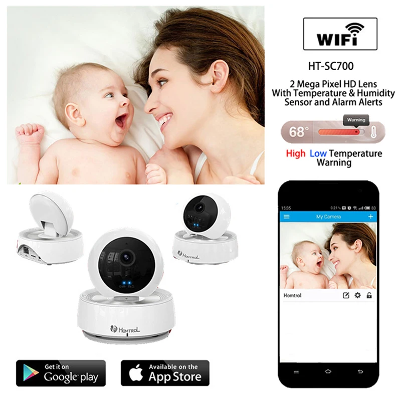 Wifi IP Camera Wireless 720P Smart P2P Baby Monitor Network CCTV Security Camera Home Protection Mobile Remote Cam