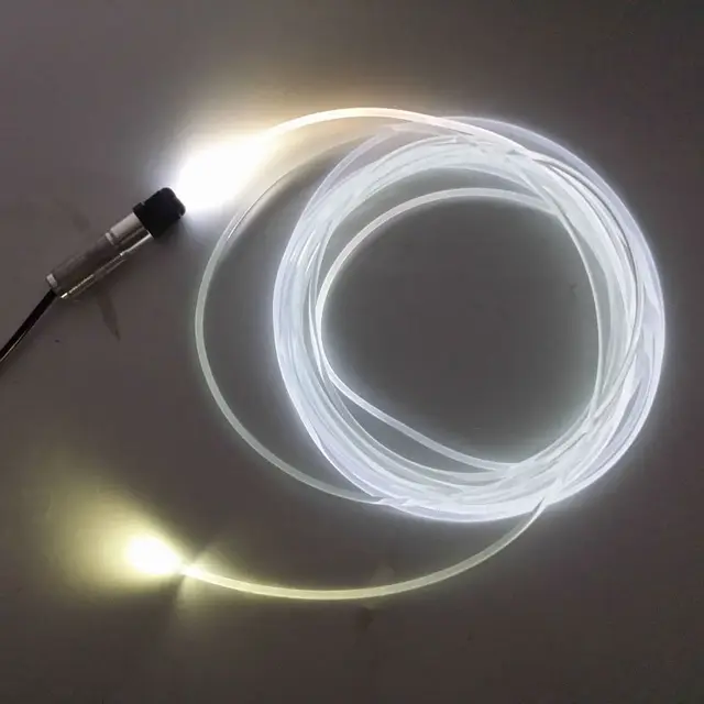 online shop 3m dc12v side glow fiber optic light kit for car
