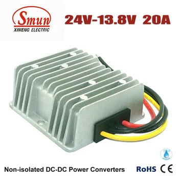 

24VDC TO 13.8VDC 20A 276W DC DC Buck Converter With IP68 Waterproof