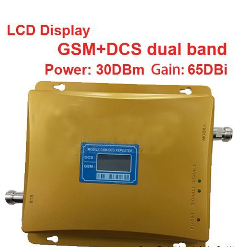 Новая модель 980 мощность 30 дБм усиления 65dbi ЖК-дисплей дисплей двойной диапазоны gsm dcs-бустер повторитель DCS двойной полосы повторитель
