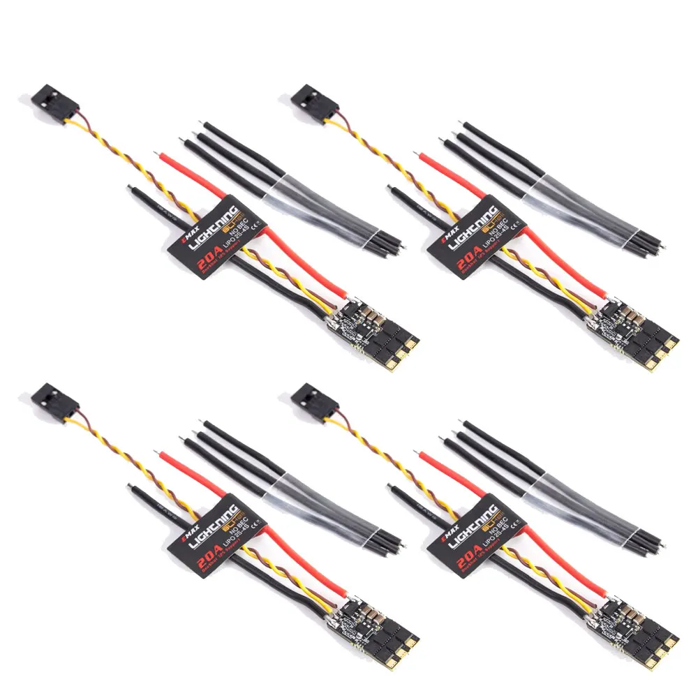 

4pcs/LOT EMAX BLHeli Lightning 20A 30A ESC Speed Controller for RC Quadcopter Multi-copter Racing dron