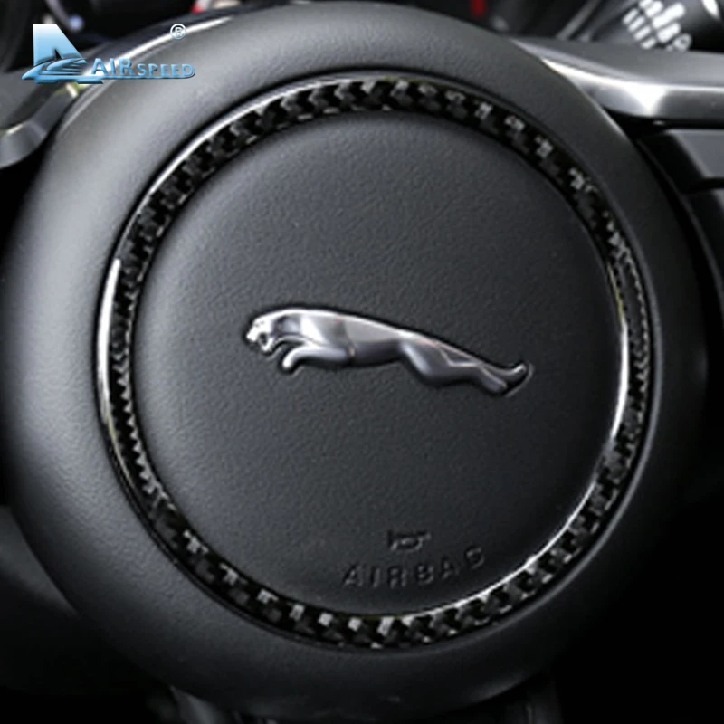 Наклейки на руль из углеродного волокна Airspeed стикеры аксессуары для Jaguar XFL