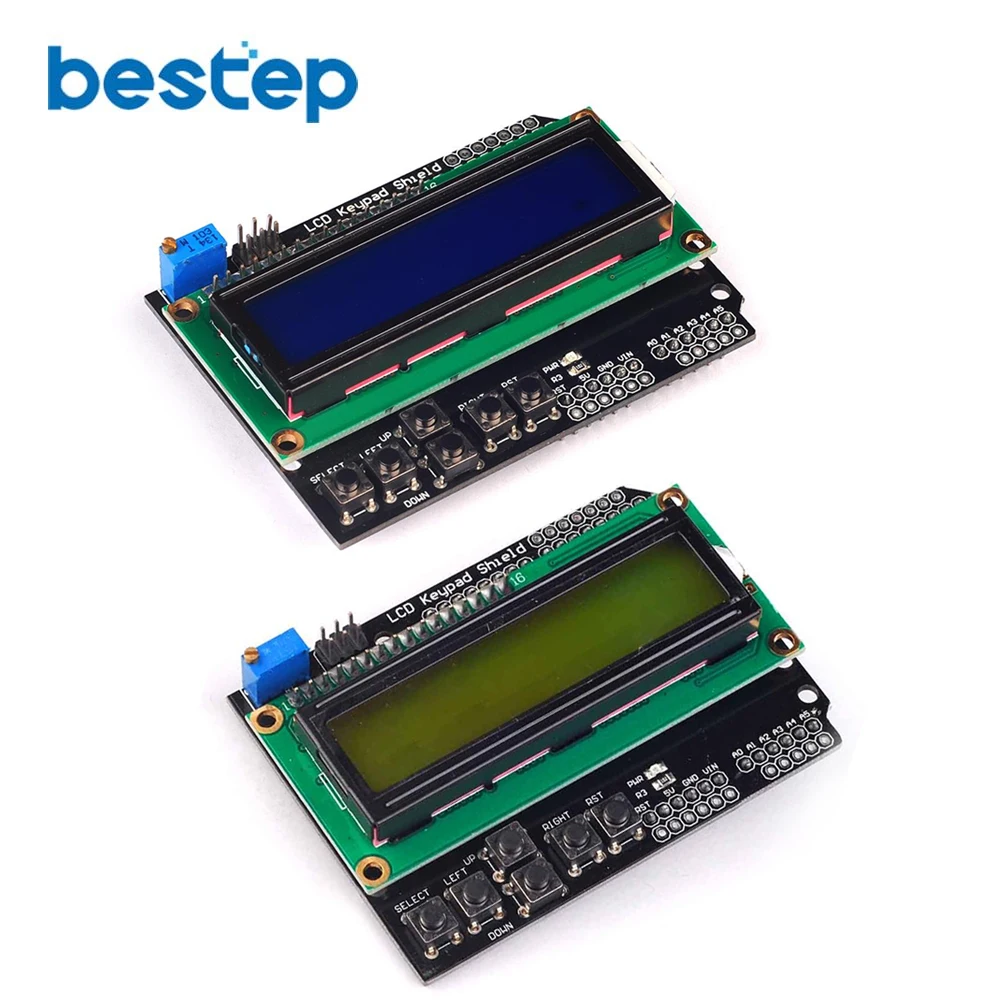ЖК-экран для клавиатуры ЖК-дисплей 1602 ЖК-модуль ATMEGA328 ATMEGA2560 Raspberry pi UNO синий