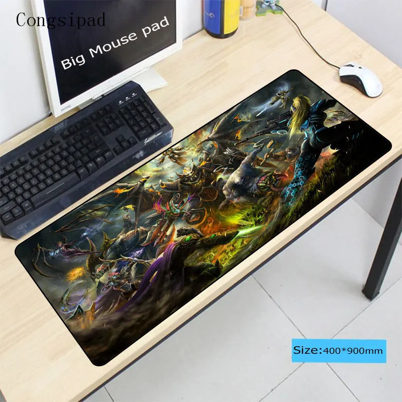 Congsipad DOTA2  900*400*2mm Laptop Gaming Mouse Pad Locking Edge Mousepad Mat For LOL CS GO Mouse Mice Pad For Game Player Gift