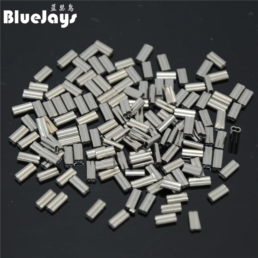 100pieces Fish crimps aluminum pipe font b fishing b font font b line b font tube