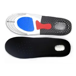 Новая бесплатная Размеры Мужская ортопедических Arch Поддержка обувь Pad Летние Гель стельки Insert Подушка для Для мужчин Для женщин WH998