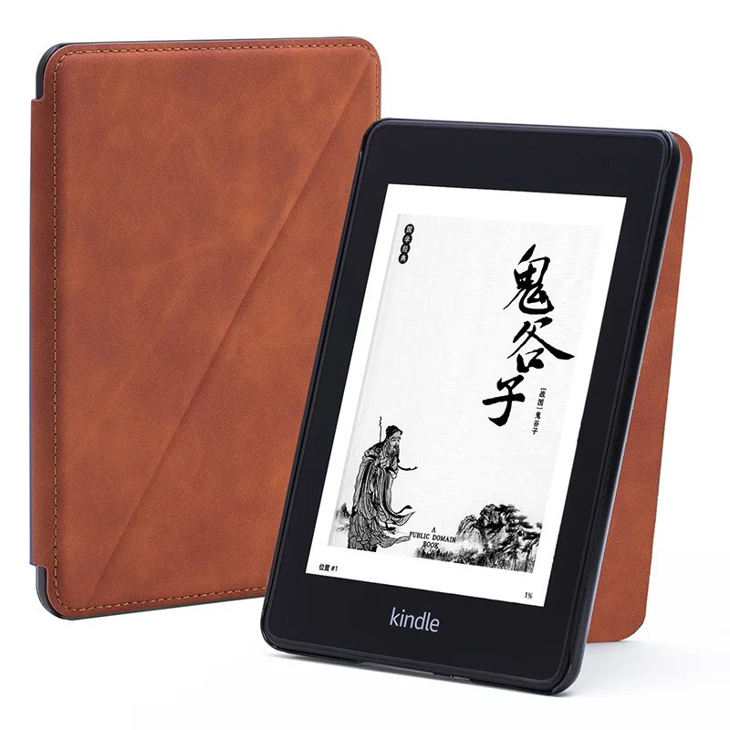 

NINJACASE PU Leather Case for Amazon Kindle Paperwhite 4 (10th Gen 2018 release) Handheld and Standing Support Smart Cover