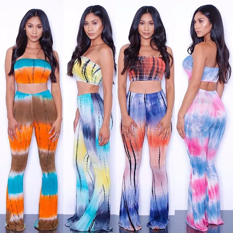 tie dye bell bottom jumpsuit