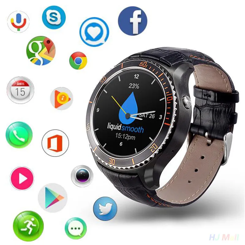 SITOOSHE i2 Android Ios Bluetooth Smart watch 1.33 inch mtk6580 SmartWatch phone 3G wifi GPS 5M heart rate nano SIM Card