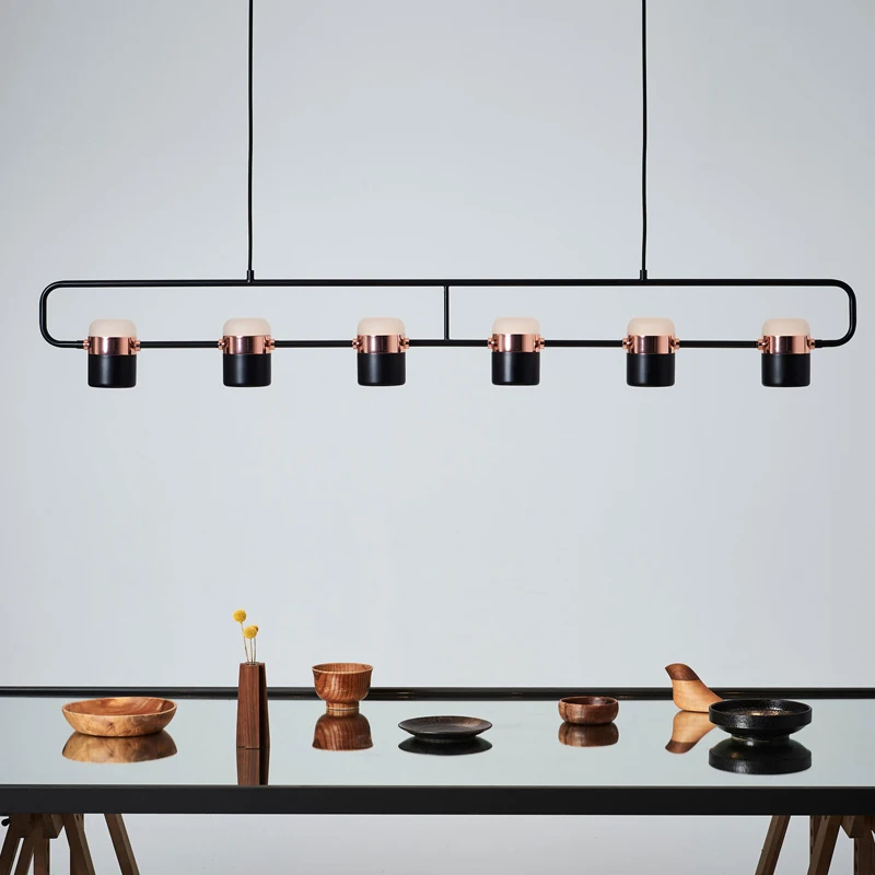 

Modern Lamp singer black white gold Led Indoor dinner bed room bar coffer shop hanging pendant ceiling warm spot Lighting