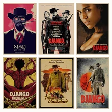 Django Unchained Квентин Тарантино ретро плакат, крафт-бумага, бумага для бара, кафе, домашний Декор, живопись, наклейка на стену