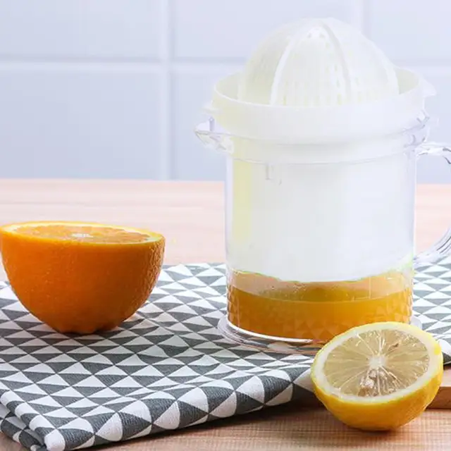 Homdox Manual Lid Rotation Press Portable Hand Juicer Fruit Squeezer