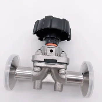

Sanitary stainless steel 316 diaphragm valve O.D 12.7 mm clamping diaphragm valve quick cover meter diaphragm valve