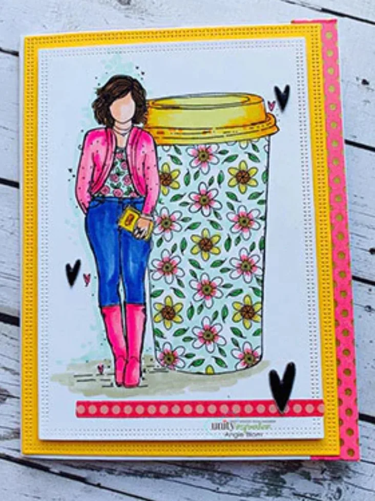 

11x16 coffee girl rubber stamp Transparent Clear Stamps Silicone Seals for DIY scrapbooking photo album Card Making