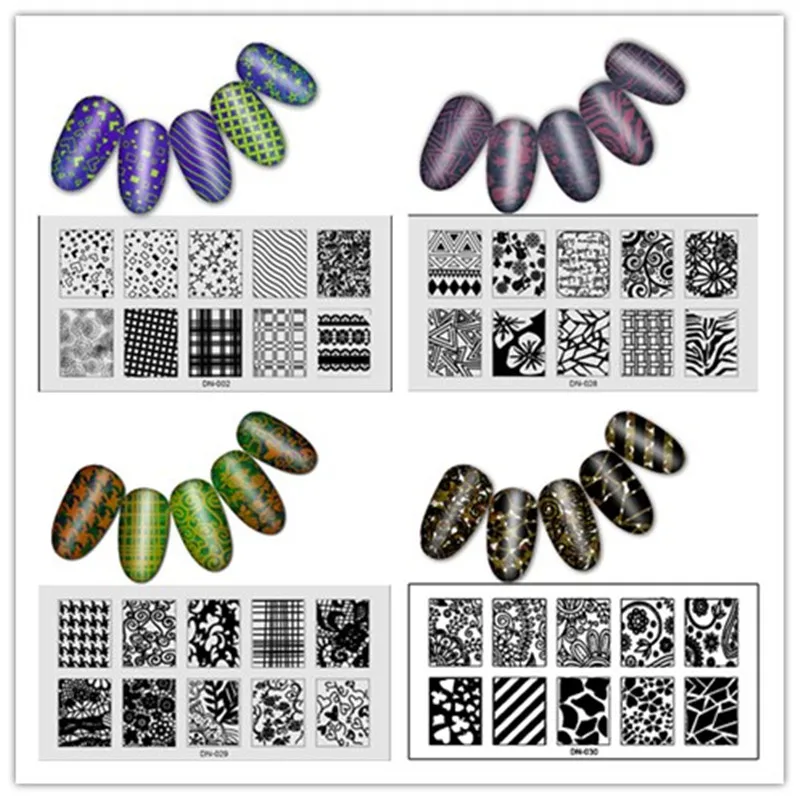 30pcs New Nail Stamping Plates Nail Art Polish Stamp Stainless Steel