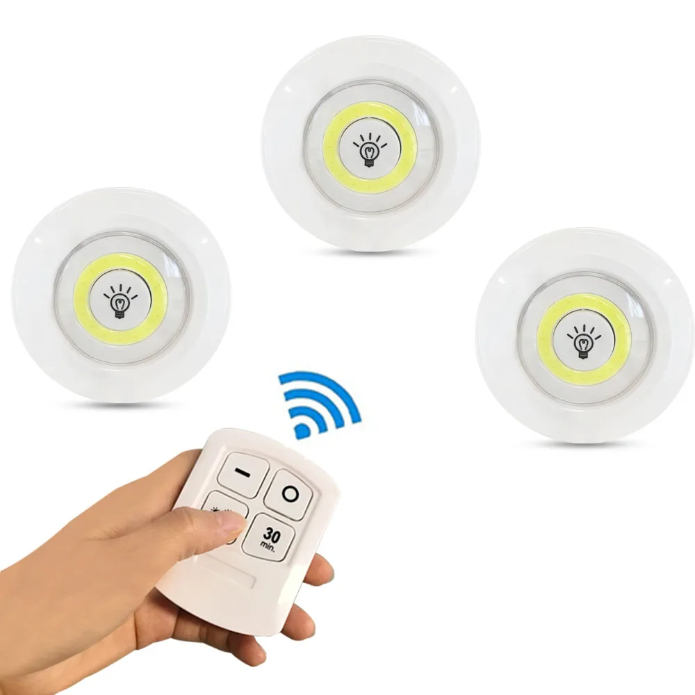 buy LED Closet Light Dimmable Remote Control Under Cabinet Light Timing Kitchen Cupboard Wardore Lamps Bedroom Night Lighting
