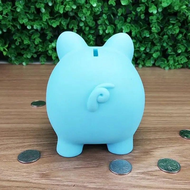 Plastic Cute Piggy Bank Pig Cash Tin Coin Money Saving Box Toy Kids SELL WyL