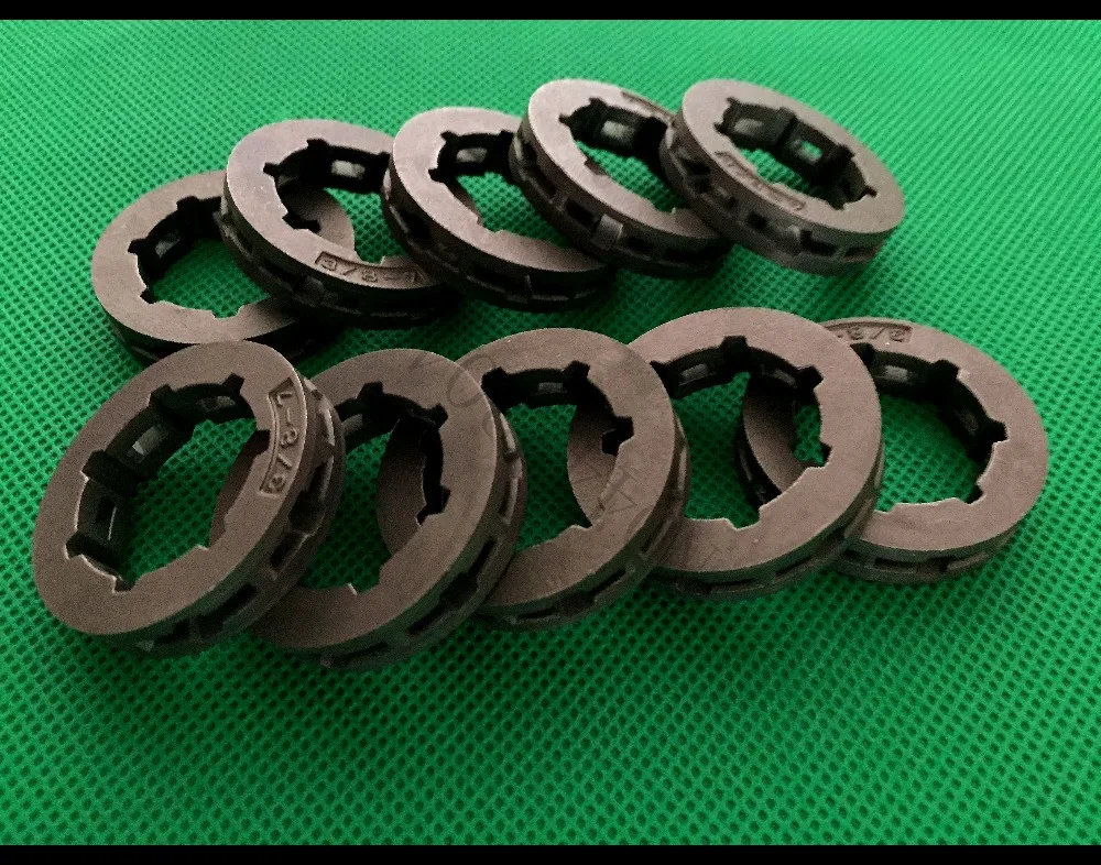 10 шт. 3/8 &quot7T диск сцепления Звездочка для цепной пилы Husqvarna 61 66 266 268 272 362 365 371 372