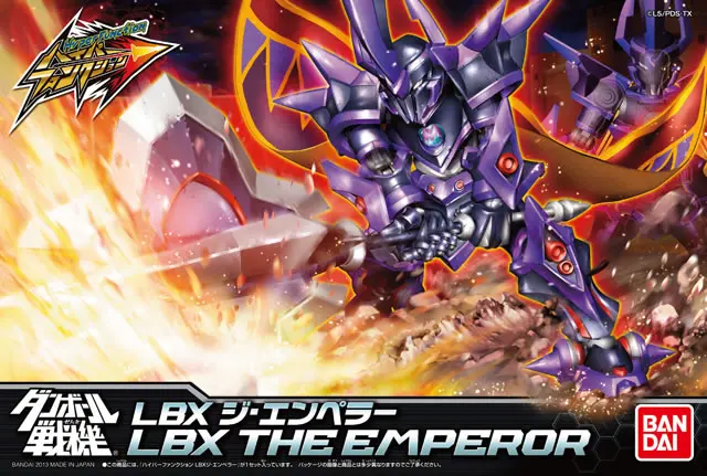 

Bandai Danball Senki Plastic Model WARS LBX 002 H.F.L THE EMPEROR Scale Model wholesale Model Building Kit freeshipping lbx toys