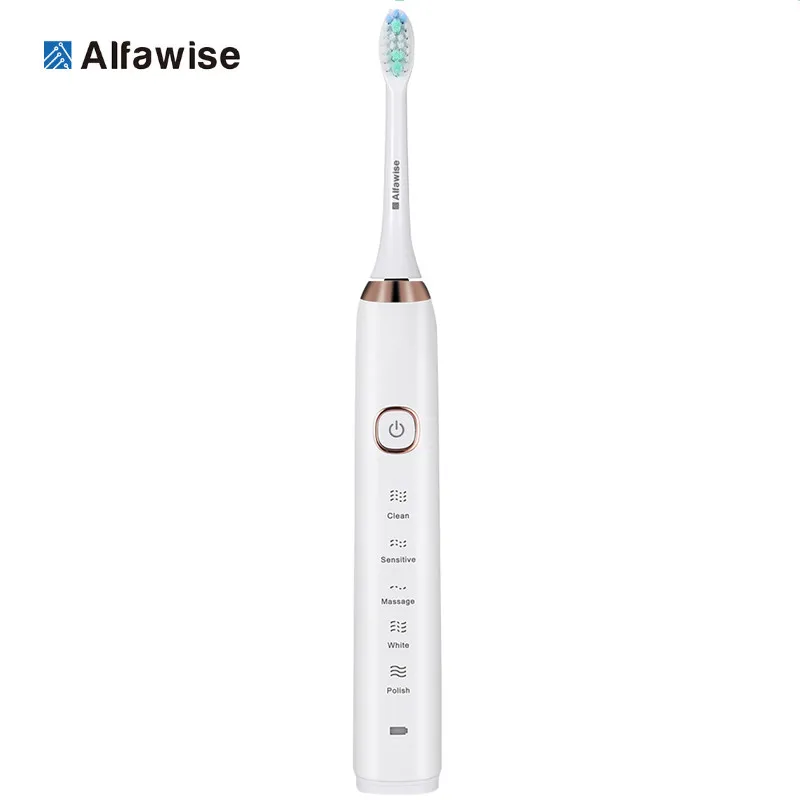 

Alfawise Electric Toothbrush S100 Sonic Toothbrush Cleaning Whitening Advanced Safeguard Oral Health Care with 2 brush head