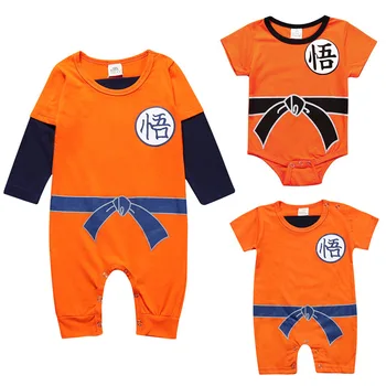 

Dragon Ball Children Jumpsuit Newborn Boys Girls Clothes overalls Bebe Halloween Costumes Clothes For baby Clothing bodysuits