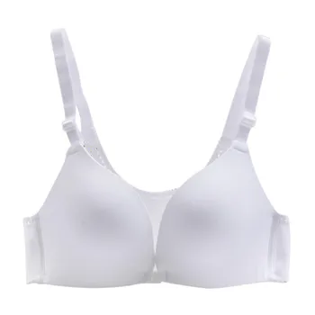 

Comfortable Women Lingerie Seamless Front Buckle Bra Breathable Padded Push Up Cotton Bra Wire Free Cotton Adjustable Underwear