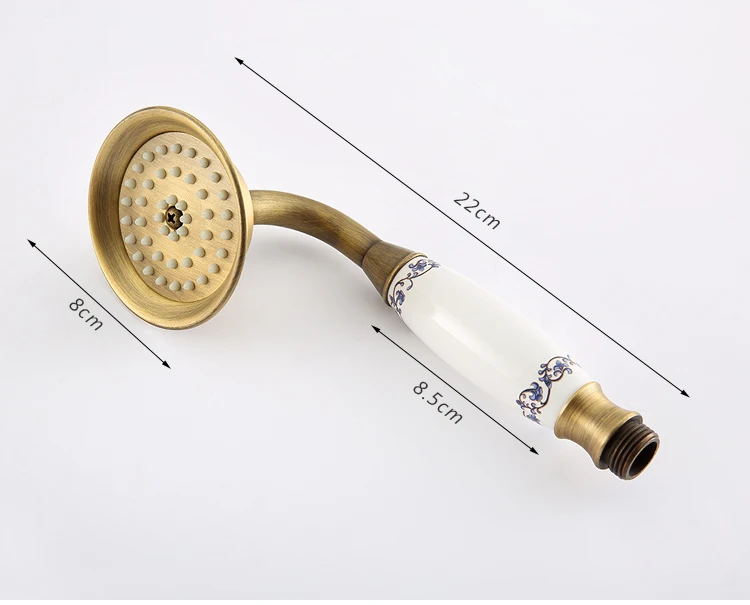 Античная бронза ручной держатель для душа латунь бронзовая Ванна Душ ручной Замена ванная комната медный душ ML001 - Цвет: Type B