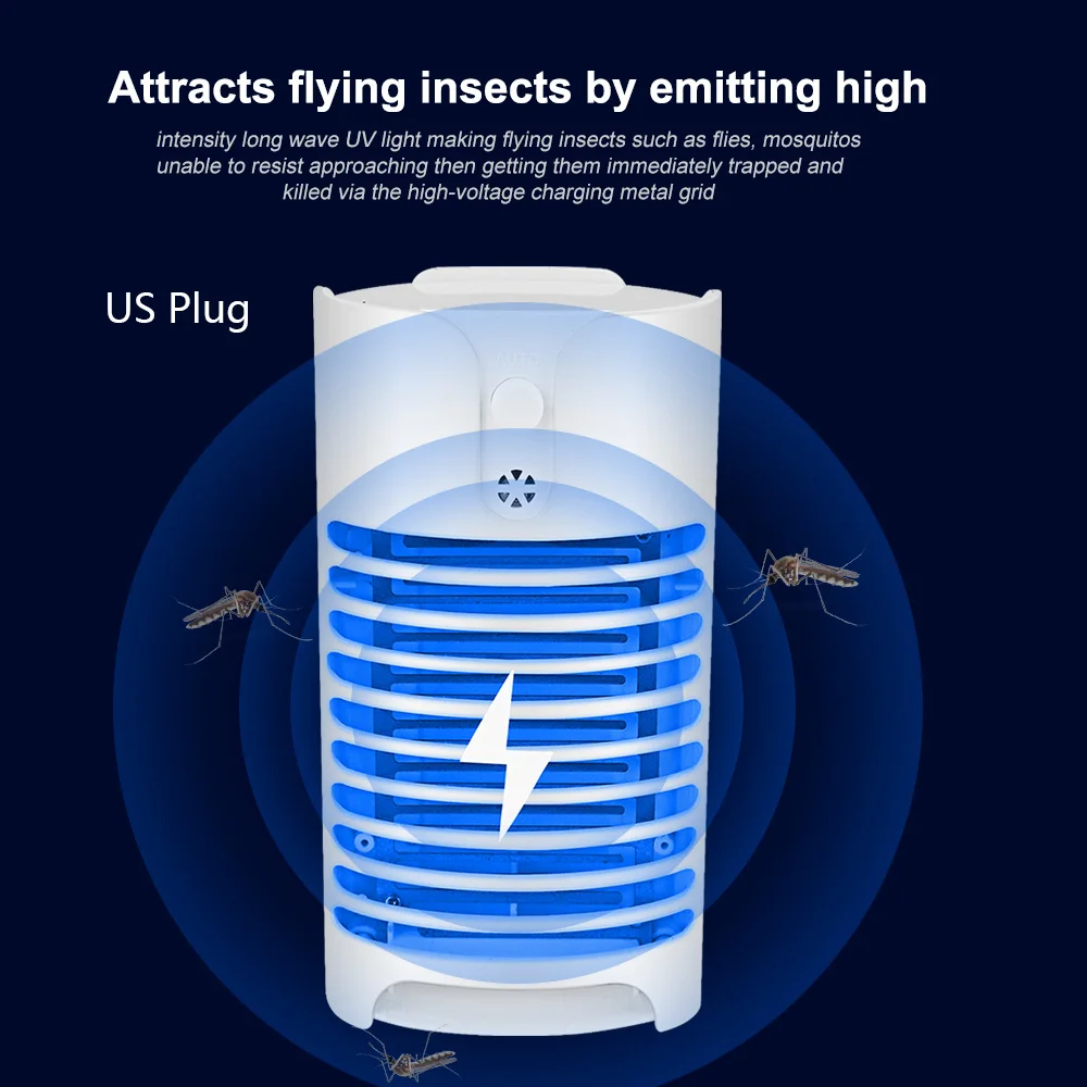 USB электрическая лампа-убийца комаров, жучок Zapper, комаров, насекомых, средство для борьбы с вредителями, Электрический мух, москитная ловушка, светильник - Цвет: 1