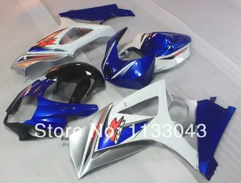 

7#1tb2 Fairing For SUZUKI GSX-R1000 K7 07 08 GSX R1000 GSXR 1000 NEW K7 07-08 Silver Blue GSXR1000 2007 2008 Body