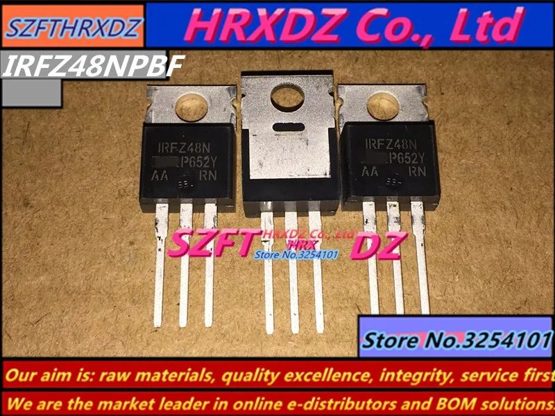 

SZFTHRXDZ 100% new original 10PCS IRFZ48NPBF IRFZ48N 64A 55V TO-220
