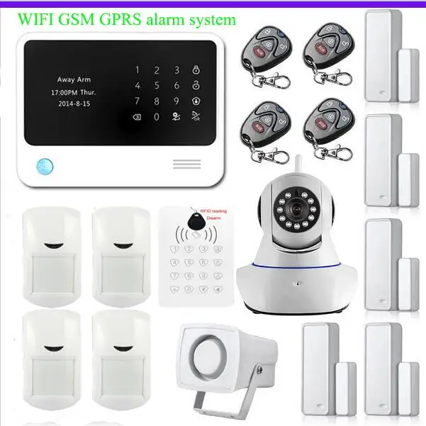 wifi gsm alarm  G90B plus  gsm wifi smart home alarm system APP control multi languages intruder  home alarm  APP control alarm