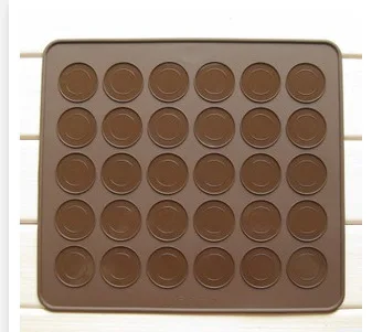 

Home DIY Bakeware Tools 30 Holes Round Silicone Gel Pad Macarons Mat Fit To Oven Microwave Refrigerator Silicone Macaron Mat