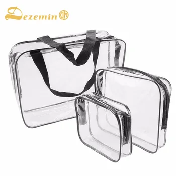 

3PCS Clear Cosmetic Bag Toiletry Bag Travel Organiser