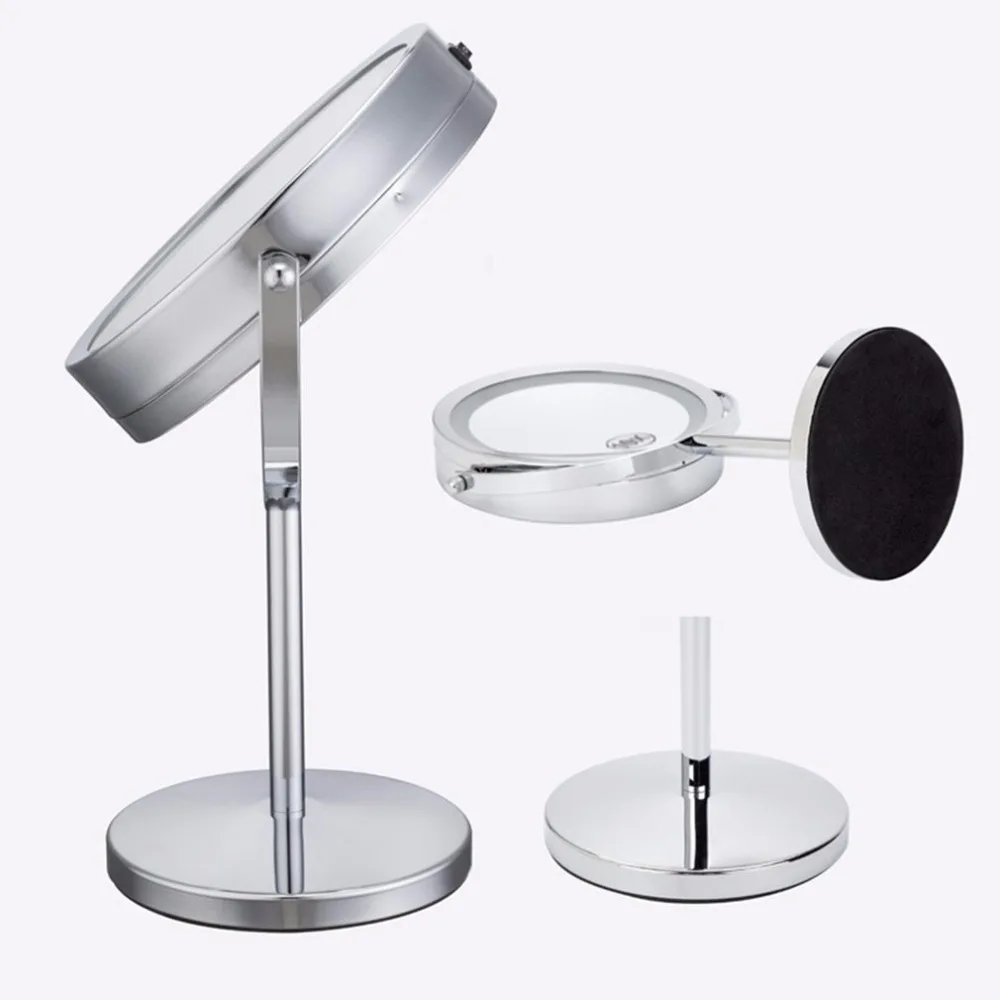 Emissor de Luz Tamanho Portátil Ampliação Maquiagem Facial Cosméticos Mulheres Mesa Espelho Forma Redonda Diodo 2020 Hot New 5x Mod. 1211477 11 High Quality Beleza e saúde