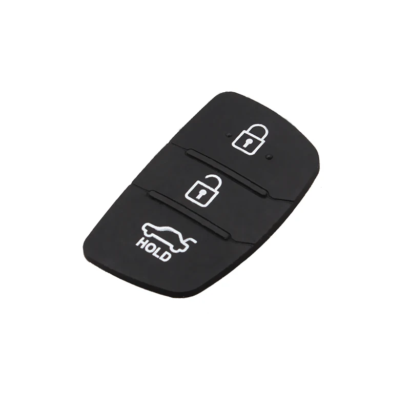 10 шт./партия, 3 кнопки, Замена резины, силиконовый чехол для ключей, Накладка для 2013- hyundai Santa Fe(ix45), флип-ключ для автомобиля, крышка