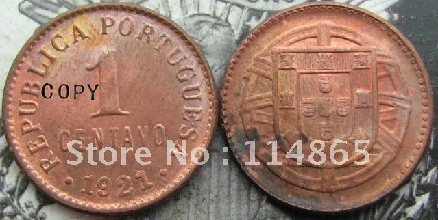 

1921 PORTUGAL 1 CENTAVO copy coins commemorative coins-replica coins medal coins collectibles badge