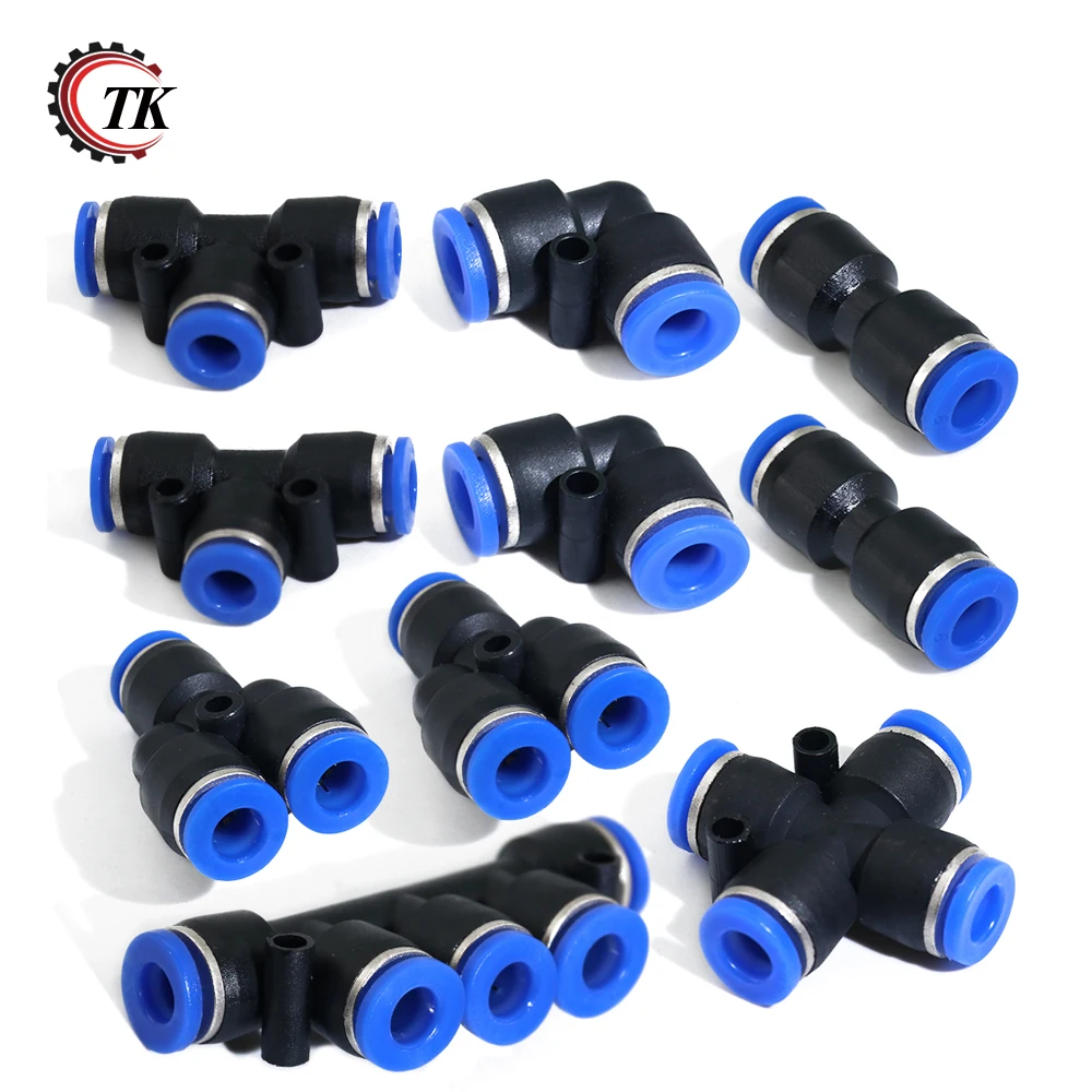 Buy 10 Pcs 12mm Air Pneumatic Combo OD Plastic Inline