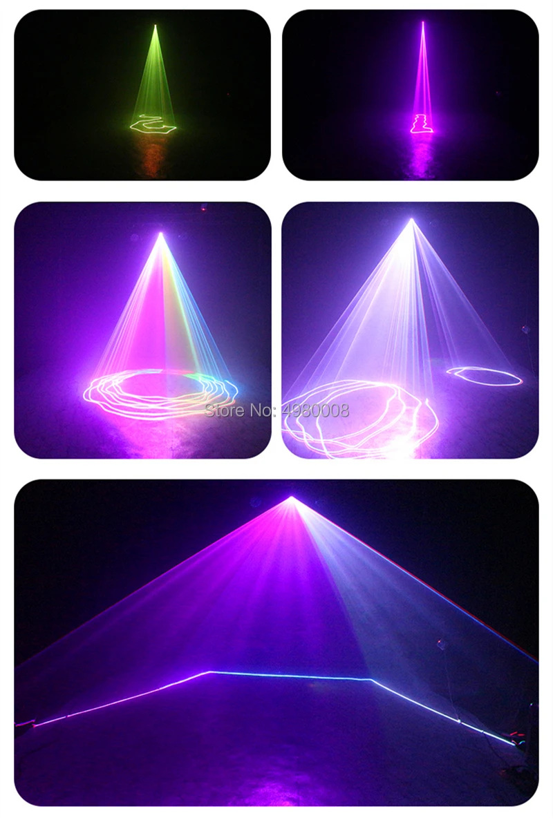 RGB полноцветное лазерное домашнее сценическое освещение Линейный луч эффект/DMX 512/Авто/Звуковое управление лазерный проектор Дискотека вечерние DJ огни